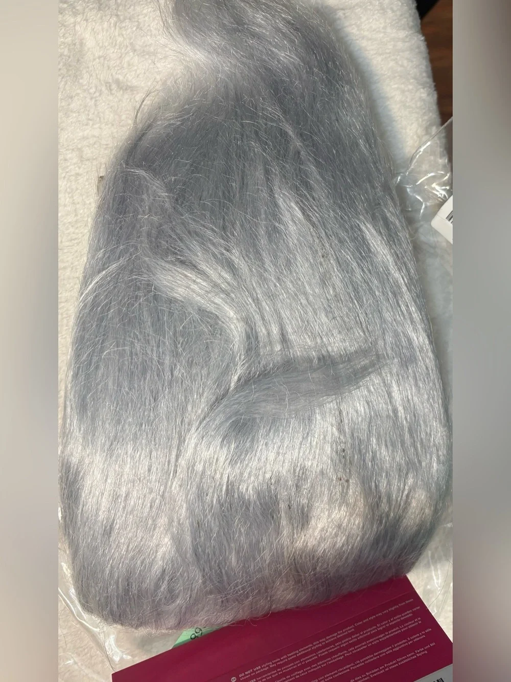 Gray Troll Wig Adult Gray Unisex Costume Cosplay Party Online NWOT